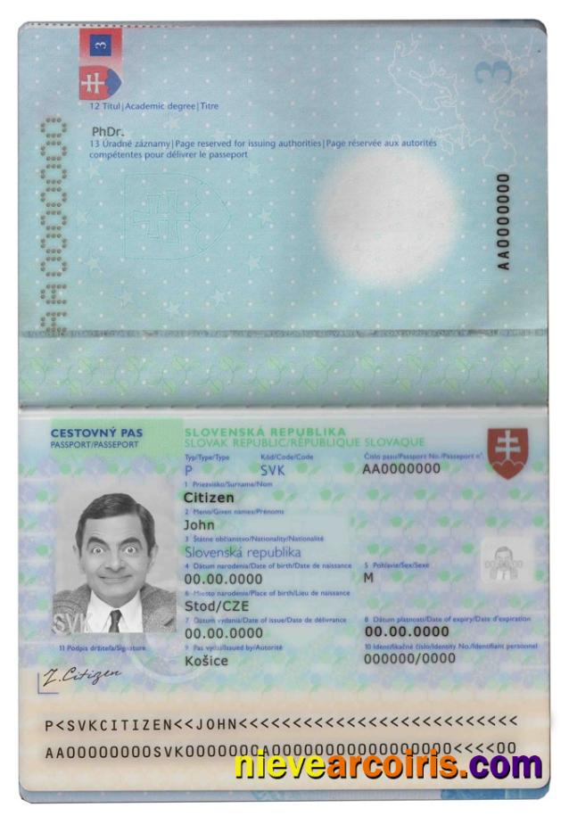Slovakia passport